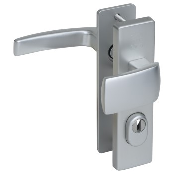 Nemef 3405-2 kortschild deurbeslag met kerntrekbeveiliging - knop/kruk - F1 - PC72 RS - SKG***