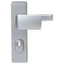 Nemef 3405-2 kortschild deurbeslag met kerntrekbeveiliging - knop/kruk - F1 - PC72 LS - SKG***