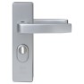 Nemef 3407-2 kortschild deurbeslag met kerntrekbeveiliging - kruk/kruk - F1 - PC55 - SKG***