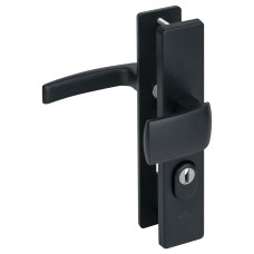 Nemef 3415-2 deurbeslag met kerntrekbeveiliging - knop/kruk - zwart - PC72 RS - rechthoekig - SKG*** Nemef 3415-2 deurbeslag met kerntrekbeveiliging - knop/kruk - zwart - PC72 RS - rechthoekig - SKG***