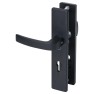 Nemef 3415-2 deurbeslag met kerntrekbeveiliging - knop/kruk - zwart - PC72 LS - rechthoekig - SKG***