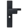 Nemef 3415-2 deurbeslag met kerntrekbeveiliging - knop/kruk - zwart - PC55 RS - rechthoekig - SKG***