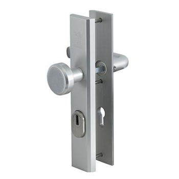 Nemef veiligheidsbeslag knop/kruk PC 72 met kerntrekbeveiliging (rechthoekig) - SKG***
