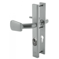 Nemef smalschild veiligheidsbeslag knop/kruk PC72 RS met kerntrekbeveiliging (rechthoekig) - SKG*** 