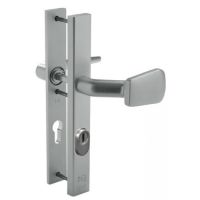 Nemef smalschild veiligheidsbeslag knop/kruk PC72 LS met kerntrekbeveiliging (rechthoekig) - SKG*** 