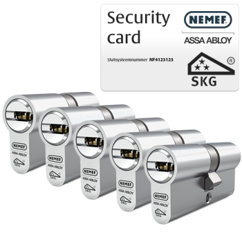 Nemef NF4 cilinder met kerntrekbeveiliging (5x) - SKG***