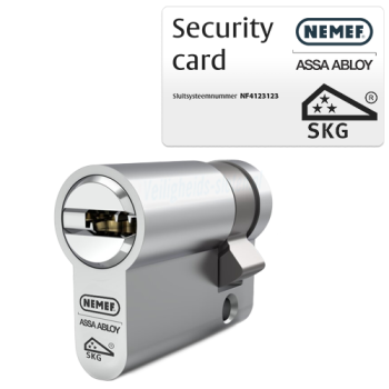 Nemef NF4 halve cilinder met kerntrekbeveiliging - SKG***