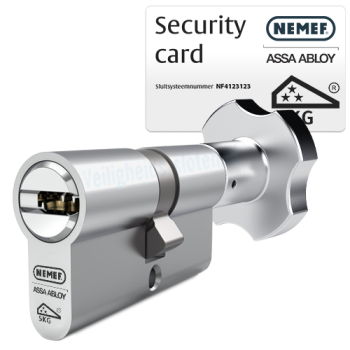 Nemef NF4 143/9 knopcilinder met kerntrekbeveiliging - SKG***