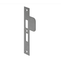 Nemef VP646/17 sluitplaat met verlengde lip - RVS - rechthoekig - DR.1+3