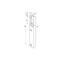 Nemef HP635/12 hoeksluitplaat - staal - afgerond - DR.2+4