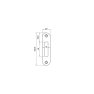 Nemef P636/17 sluitplaat - RVS - afgerond
