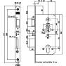Nemef 699 zelfvergrendelend paniekslot met wisselfunctie E - DR. 1+3 - doornmaat 60 PC 72 - voorplaat afgerond 20x235 mm - EN179