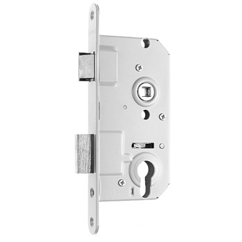 Nemef insteek dag- en nachtslot - doornmaat 50 voorplaat afgerond