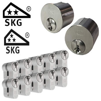 Ombouwset + 10 x DOM Plura cilinder - SKG** (mogelijk in combinatie met SKG***)