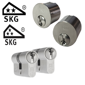 Ombouwset + 2 x DOM Plura cilinder - SKG** (mogelijk in combinatie met SKG***)