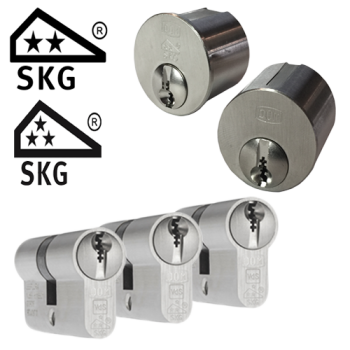 Ombouwset + 3 x DOM Plura cilinder - SKG** (mogelijk in combinatie met SKG***)