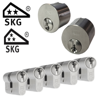 Ombouwset + 5 x DOM Plura cilinder - SKG** (mogelijk in combinatie met SKG***)