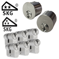Ombouwset + 6 x DOM Plura cilinder - SKG** (mogelijk in combinatie met SKG***)