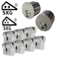 Ombouwset + 7 x DOM Plura cilinder - SKG** (mogelijk in combinatie met SKG***)