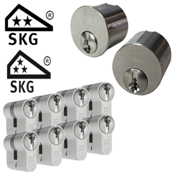 Ombouwset + 8 x DOM Plura cilinder - SKG** (mogelijk in combinatie met SKG***)
