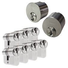 Om&shy;bouw&shy;set + 7 x DOM Sig&shy;ma Plus ci&shy;lin&shy;der