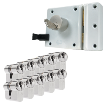 Oplegslot + (10x) DOM Sigma Plus cilinder