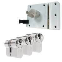 Oplegslot + 3 x DOM Sigma Plus cilinder