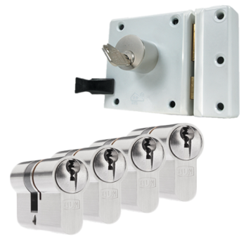 Oplegslot + 4 x DOM Sigma Plus cilinder