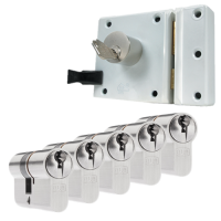 Oplegslot + 5 x DOM Sigma Plus cilinder