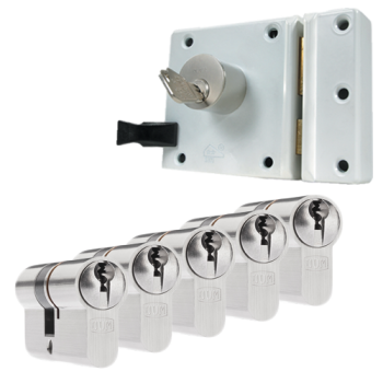 Oplegslot + 5 x DOM Sigma Plus cilinder