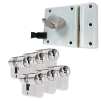 Oplegslot + 6 x DOM Sigma Plus cilinder