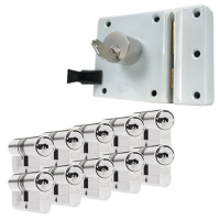 Oplegslot + (10x) DOM ixGamma cilinder