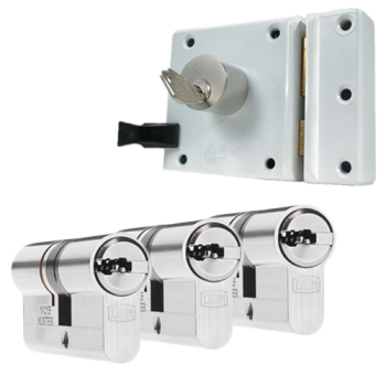 Oplegslot + 3 x DOM ixGamma cilinder