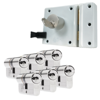 Oplegslot + 6 x DOM ixGamma cilinder