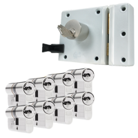Oplegslot + 8 x DOM ixGamma cilinder