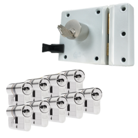 Oplegslot + 9 x DOM ixGamma cilinder
