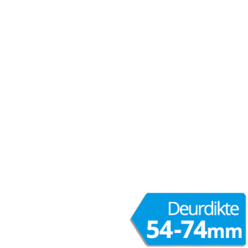 Hoppe kruk-montagemodule - afgerond - F1 - deurdikte 54 t/m 74 mm Hoppe kruk-montagemodule - afgerond - F1 - deurdikte 54 t/m 74 mm
