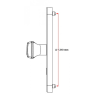 S2 veiligheidsbeslag 40 mm (greep) knop los schild PC 62 met kerntrekbeveiliging (afgerond) - SKG***