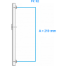 S2 veiligheidsbeslag 40 mm (greep) knop los schild PC 62 met kerntrekbeveiliging (afgerond) - SKG***