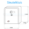 Sleutelkluis RVS inclusief M&C Condor cilinder - SKG***