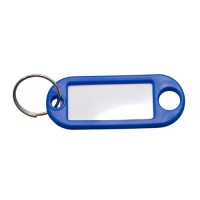 Sleutellabel - blauw