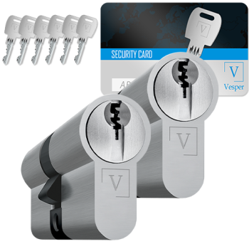 Vesper Secure+ cilinder met kerntrekbeveiliging (2x)