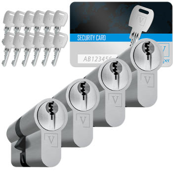 Vesper Secure+ cilinder met kerntrekbeveiliging (4x)
