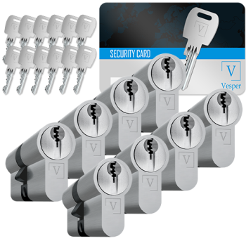 Vesper Secure+ cilinder met kerntrekbeveiliging (8x)
