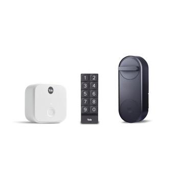 Yale Linus zwart - Keypad + Bridge combo