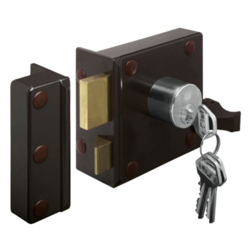 LIPS 1754 oplegslot los - bruin - doornmaat 50 mm - draairichting 2 - SKG**