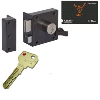 M&C Condor oplegslot los - bruin - doornmaat 50 - draairichting 1 - SKG***