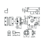 LIPS 1754 oplegslot los - bruin - doornmaat 50 mm - draairichting 1 - SKG**