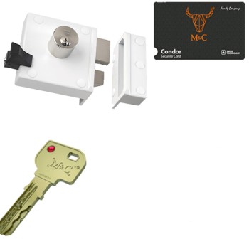 M&C Condor oplegslot los - wit - doornmaat 50 - draairichting 2 - SKG***