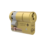 M&C Matrix halve cilinder messing met kerntrekbeveiliging - SKG*** M&C Matrix halve cilinder messing met kerntrekbeveiliging - SKG***